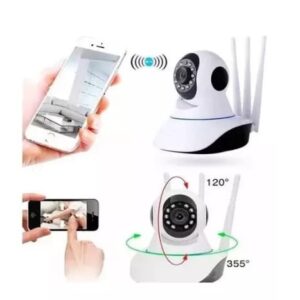 Cámara 3 Antenas Robótica Seguridad Wifi 1080p Micro Audio